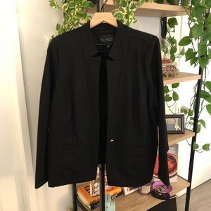 plus size 9-to-5 stretch blazer in black